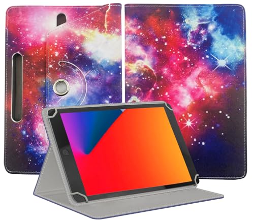EKAM Universal-Schutzhülle mit Standfunktion für alle 20,3 cm (8 Zoll) Tablets für Teclast P80T/P80, Blackview 8 Zoll Tablet Tab 5, HiGrace Kids Tablet 20,3 cm (8 Zoll), Haoqin Tab 8 (Regenbogen) von EKAM