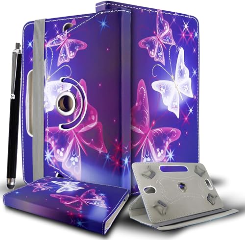 Tablet-Schutzhülle für 17,8 cm (7 Zoll) Tablet – Universale Schutzhülle aus PU-Leder mit Standfunktion für alle 15,2 cm (6 Zoll), 17,3 cm, 17,8 cm (7 Zoll) Tablets, passend für Kindle eReaders Fire von EKAM