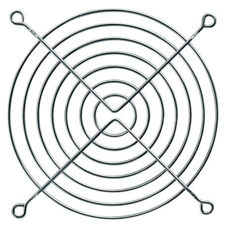 Lüftergitter Metall verchromt 60mm - Fan-Grill von eKL