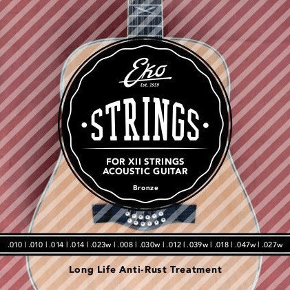EKO ACB1047L-12 12-String Acoustic Guitar Strings EKO ACB1047L-12 12-String Acoustic Guitar Strings von EKO