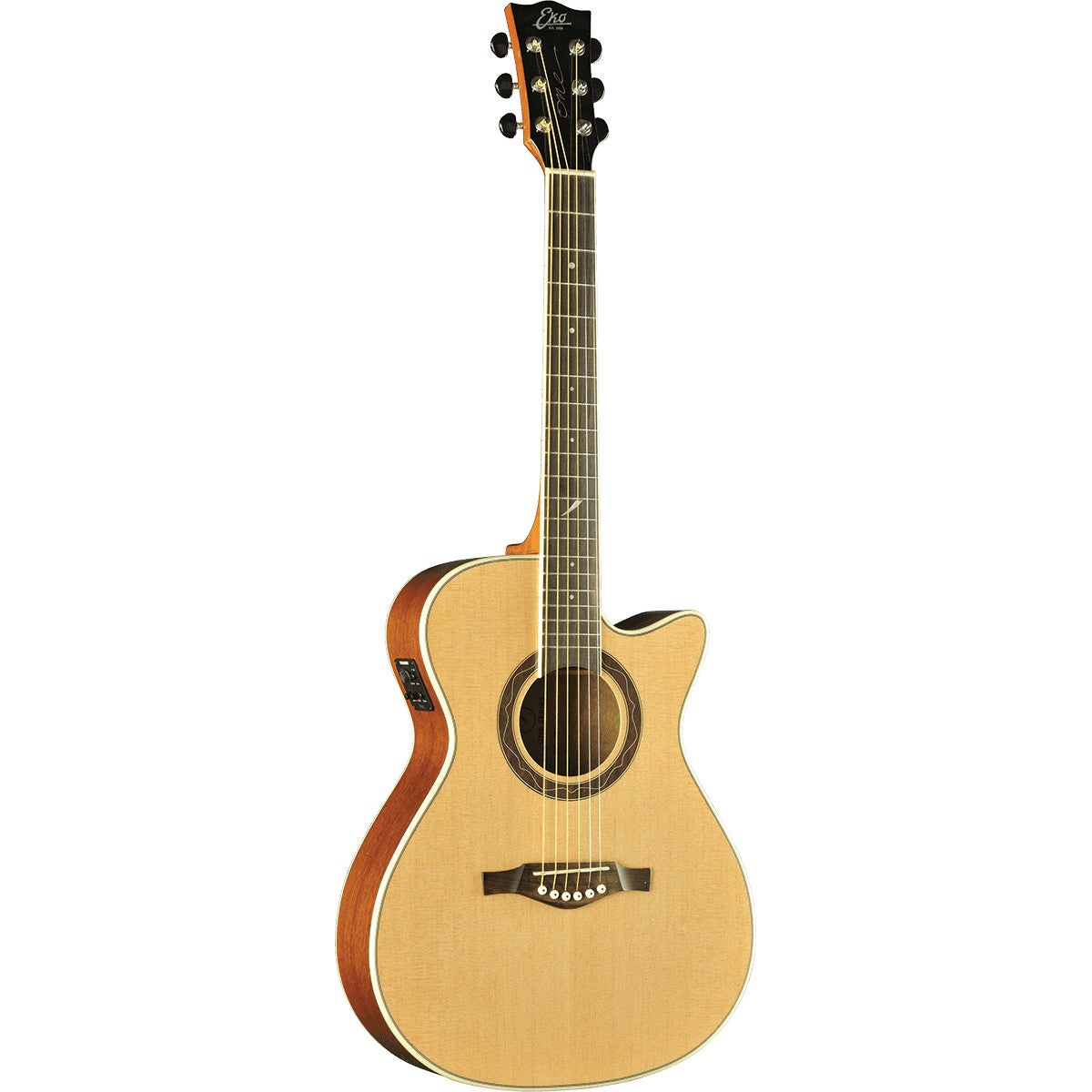 EKO One 018 CW EQ Natural Electro-Acoustic Guitar with 46mm Nut EKO One 018 CW EQ Natural Electro-Acoustic Guitar with 46mm Nut von EKO
