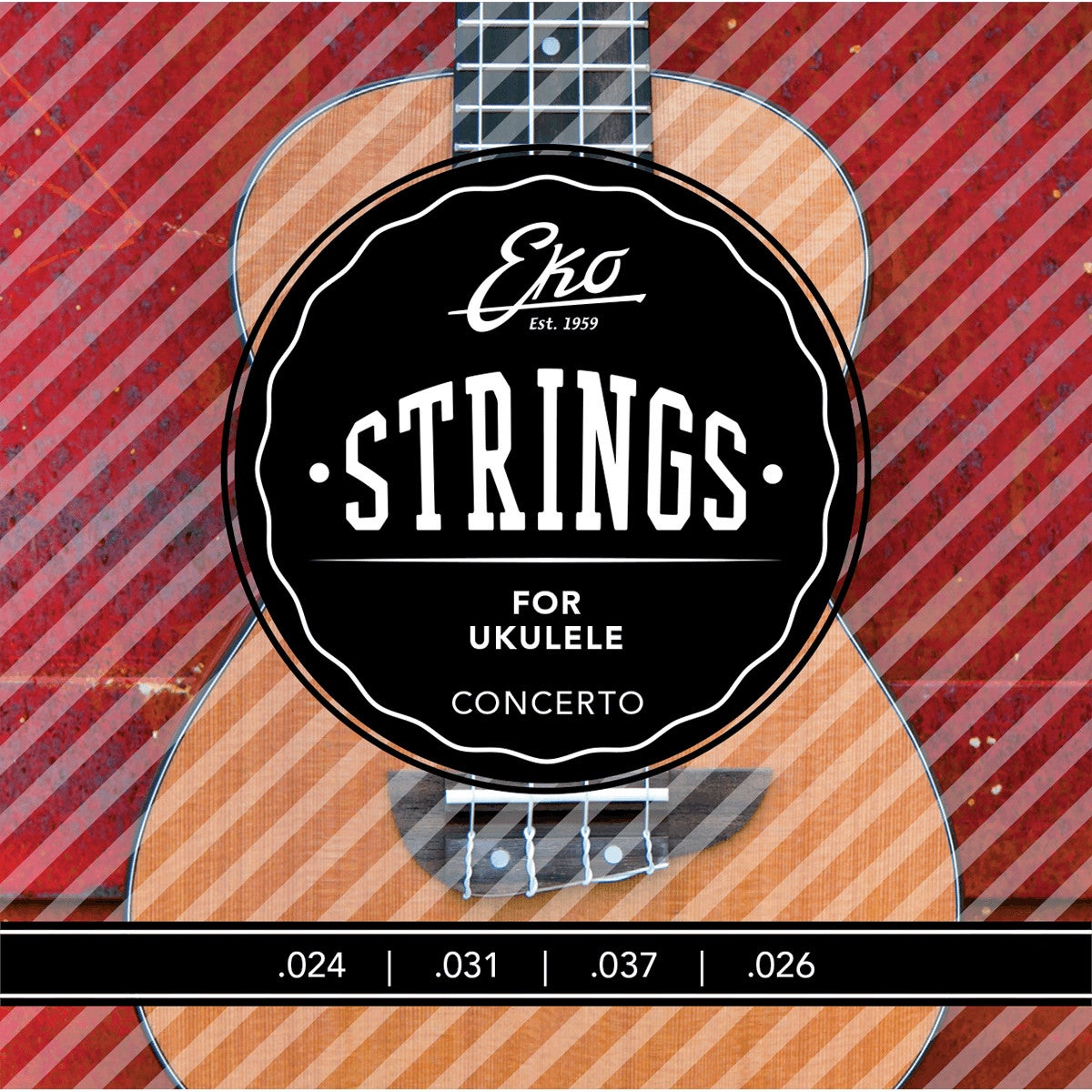 EKO Strings Ukulele Concerto Medium Concert Ukulele Strings von EKO