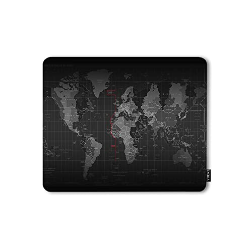 EKOBLA Mauspad mit Weltkarte, rutschfeste Gummiunterseite, globaler Kontinent, geografische Übersicht, quadratisch, 24,1 x 20,1 cm, für Büro, Laptop, Computer EKOBLA Mauspad mit Weltkarte, rutschfeste Gummiunterseite, globaler Kontinent, geografische Übersicht, quadratisch, 24,1 x 20,1 cm, für Büro, Laptop, Computer von EKOBLA
