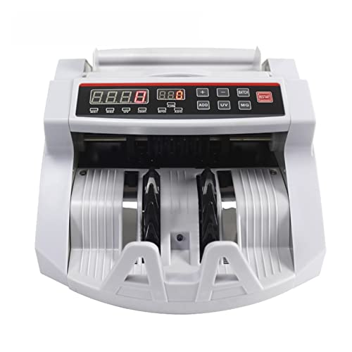 Banknotenzähler Automatische Geldrechnungszählermaschine for mehrstufige Cash-Banknote-Rechnungskosten-Zählmaschinen-Finanzausrüstung for mehreren Währung EU/US/UK Stecker Schnelle Zählung von EKOUQIN