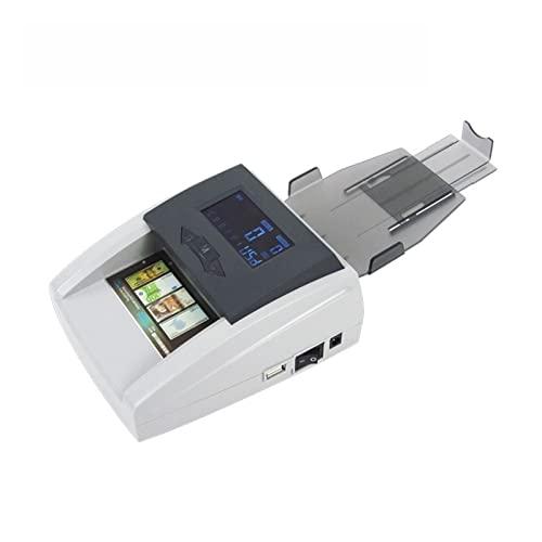 Banknotenzähler Gefälliger Gelddetektor intelligent Erkennung for den Euro/Trl/chf/gbp Währung Erkennung von 6-8Kinds gefälschten Gelddetektor Schnelle Zählung(USD EUR) von EKOUQIN