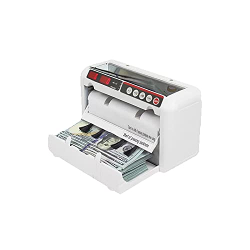 Banknotenzähler Geldzählermaschine, Wertzählung, Rechnungszähler mit 3+3 Bit geführt Geldzählmaschine anzeigen for -Dollar, Euro, Währung wie Rupiah Schnelle Zählung von EKOUQIN