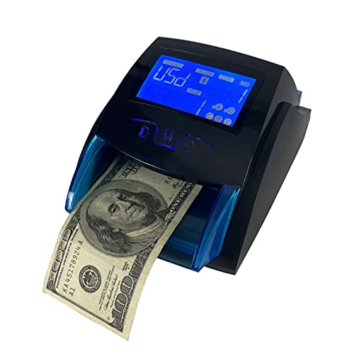 Banknotenzähler Geldzählermaschine XD-520B USD EUR MYR THB LBP Geldzähler gefälschter Notizen Detektor mit 4 Seiten Insertion Money Detektor Schnelle Zählung von EKOUQIN