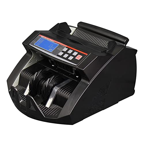 Banknotenzähler Geldzählermaschine for Papier- und Polymerwährungen mit UVMG Funktion BillNote Counting Machine Money Detektor Bargeldzählmaschine Schnelle Zählung(LCD UV MG) von EKOUQIN