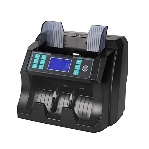 Banknotenzähler Geldzählermaschine mit LCD Bargeldzählmaschine anzeigen EURO Wertschöpfungsgelddetektor Britisches Pfund Mischwertzähler -Bargeldzählmaschine Schnelle Zählung(Other currencies) von EKOUQIN