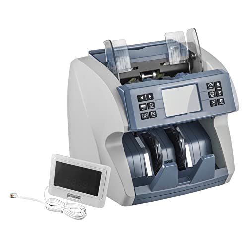 Banknotenzähler Geldzählermaschinengeschäftsregistrierkasse gefälschter Banknoten -Detektor mit 5 gefälschte Branchen for Euro USD Aud Bankengeschäfte Schnelle Zählung(Counter-LCD) von EKOUQIN