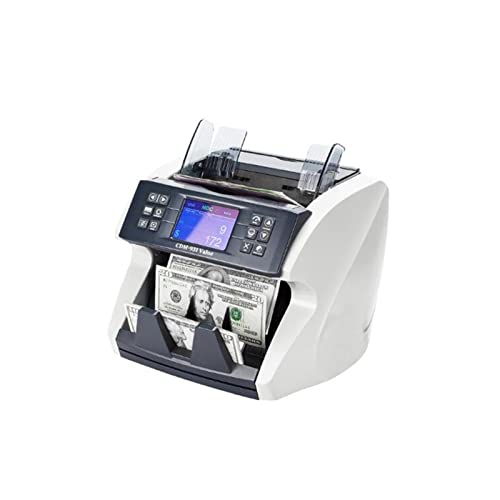 Banknotenzähler Geldzählerrechnung Bargeldzählmaschine mit UV/mg/ir/dbl/hlf/chn Fälschererkennung Milti Currency Banknote Counter gefälschte Geld detektieren HS-770 Schnelle Zählung(TRL) von EKOUQIN