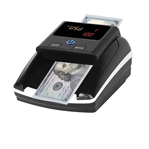 Banknotenzähler Portable Money Counter Machine Mini Money Counter Fälschungsrechnung Detector Automatische Gelderkennung von UV mg Bilderpapierqualitätsgröße Schnelle Zählung von EKOUQIN