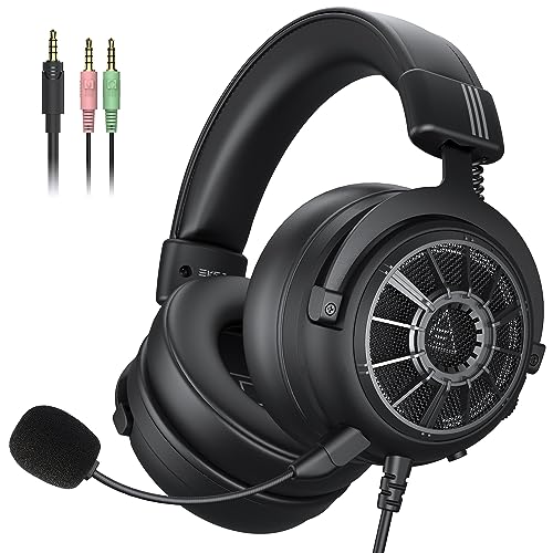 EKSA StarEngine S Gaming Headset mit Mikrofon, PS4 PC Gaming Kopfhörer mit Kabel, Abnehmbarem Noise Cancelling Mic & 3.5mm Bass Surround Sound, PS5 Gamer Headphones für Xbox One, Switch, Laptop von EKSA