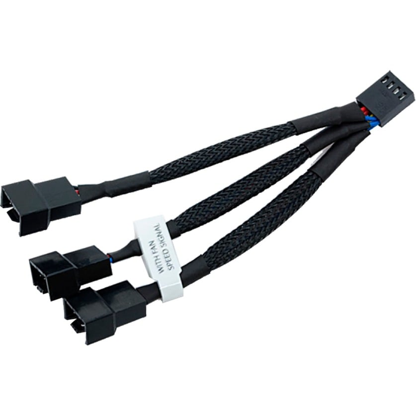 3fach-Splitterkabel für 4 Pin PWM Lüfter, 10cm, Y-Kabel von EKWB