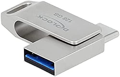 Delock USB 3.2 Gen 1 USB-C + Typ-A Speicherstick 128 GB - Metallgehäuse von EKWB