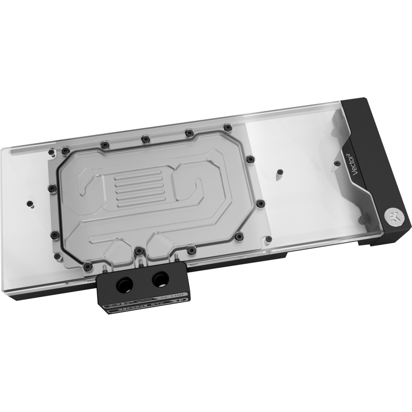 EK-Quantum Vector² Trio RTX 3080/90 ABP D-RGB - Nickel + Acryl, Backplate von EKWB