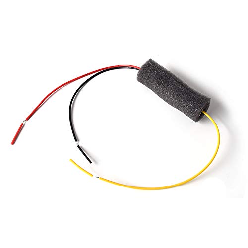 Auto Rückfahrkamera Filter, DC 12V Gleichrichter für Rückfahrkamera Anti-Interferenz, Universal Kamera Entstörfilter Gleichrichter Anti Interference Installation Kit von EKYLIN