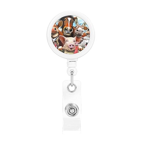 Farm Animals Badge Reels Retractable Badge Holder with Alligator Clip Cute Nurse Badge Reel Name Decorative Badge Clip ID Card Holders for Office Worker Doctor Nurse Farm Animals Badge Reels Retractable Badge Holder with Alligator Clip Cute Nurse Badge Reel Name Decorative Badge Clip ID Card Holders for Office Worker Doctor Nurse von EKYOSHCZ