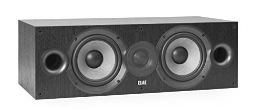 ELAC Debut 2.0 Center-Lautsprecher C6.2, Box für Musikwiedergabe über Stereo-Anlage, 5.1 Surround-Soundsystem, exzellenter Klang und hochwertiges Design, 2-Wege Lautsprecher, Schwarz dekor von ELAC