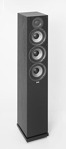 ELAC Debut 2.0 Standlautsprecher F5.2, Box für Musikwiedergabe über Stereo-Anlage, 5.1 Surround-Soundsystem, exzellenter Klang und hochwertiges Design, 3-Wege Lautsprecher, Schwarz dekor von ELAC