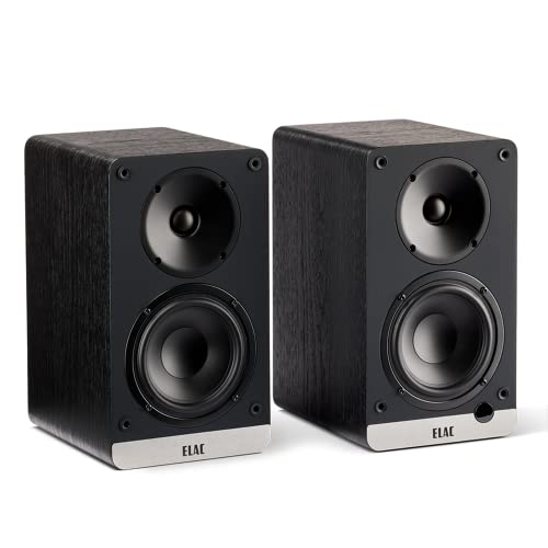 ELAC Kompakt Lautsprecher Debut ConneX DCB41, Boxen für Audiowiedergabe via HDMI, USB, Phono & Bluetooth, exzellenter Klang & hochwertiges Design, 1 Aktivlautsprecher-Set, Schwarz von ELAC