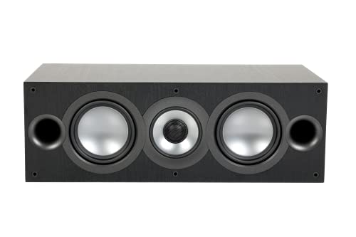 ELAC Uni-Fi 2.0 Center-Lautsprecher UC52, Center Speaker für Musikwiedergabe über Stereo-Anlage, 5.1 Surround-Soundsystem, exzellenter und klarer Klang, 3-Wege Lautsprecher, Schwarz von ELAC