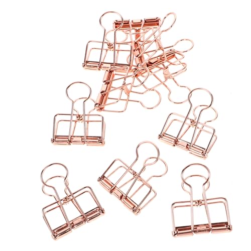 ELAYARD 10Stücke Metall Büroklammern Multifunktionale Dokumentenklammern Robuste Aktenklammern Roségold für Büro und Zuhause Stark und Langlebig für Papiere Visitenkarten ELAYARD 10Stücke Metall Büroklammern Multifunktionale Dokumentenklammern Robuste Aktenklammern Roségold für Büro und Zuhause Stark und Langlebig für Papiere Visitenkarten von ELAYARD