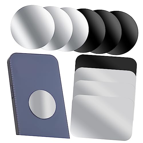 ELAYARD 12Stücke Metallplatten für Handy Autohalterung Runde Rechteckige Formen Selbstklebend Robustes Edelstahlmaterial Kompatibel mit Universellen Haltern für Sichere ELAYARD 12Stücke Metallplatten für Handy Autohalterung Runde Rechteckige Formen Selbstklebend Robustes Edelstahlmaterial Kompatibel mit Universellen Haltern für Sichere von ELAYARD