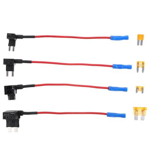 ELAYARD 1Satz Sicherungshalter für Autos Hochleistungs Inline Flachsicherungshalter mit Adapter Sicherungshähne für Fahrzeugzubehör Wie Dashcams GPS und Lichter Einfache ELAYARD 1Satz Sicherungshalter für Autos Hochleistungs Inline Flachsicherungshalter mit Adapter Sicherungshähne für Fahrzeugzubehör Wie Dashcams GPS und Lichter Einfache von ELAYARD