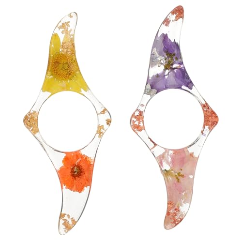 ELAYARD 2Stücke Daumenring Lesezeichen Dekorative Buchseitenhalter aus Resin Lesehilfe für Transparentes Design für Leseratten Buchliebhaber ELAYARD 2Stücke Daumenring Lesezeichen Dekorative Buchseitenhalter aus Resin Lesehilfe für Transparentes Design für Leseratten Buchliebhaber von ELAYARD