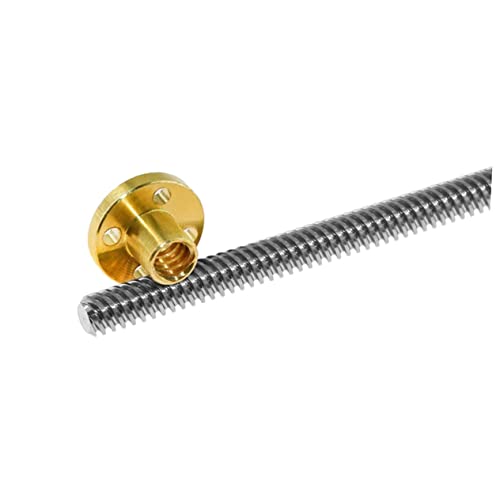 ELAYARD Gewindespindel mit Mutter für Schrittmotor Gewindespindel für Präzise Wartungsarm Langlebig für DIY Projekte Maschinenbau ELAYARD Gewindespindel mit Mutter für Schrittmotor Gewindespindel für Präzise Wartungsarm Langlebig für DIY Projekte Maschinenbau von ELAYARD