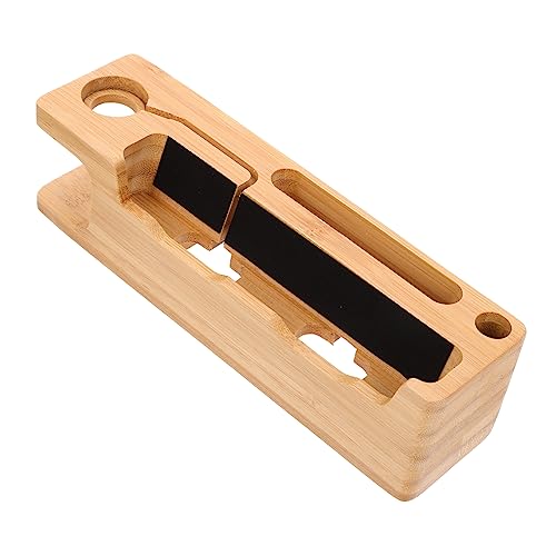 ELAYARD Holz Handy Uhr Ladehalter Multifunktionaler Desktop Organizer aus Hochwertigem Holz für Smartphone Smartwatch Stilvolle Dockingstation mit Ablage für Schlüssel Stifte ELAYARD Holz Handy Uhr Ladehalter Multifunktionaler Desktop Organizer aus Hochwertigem Holz für Smartphone Smartwatch Stilvolle Dockingstation mit Ablage für Schlüssel Stifte von ELAYARD