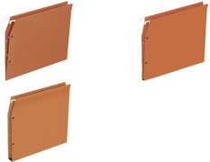 ELBA Dossiers suspendus MEDIUM FLEX, pour armoire,fond 30 mm orange, carton kraft 230 g/m2, entr'axe: 330 mm, barrette - 1 St�ck (400126856) von ELBA