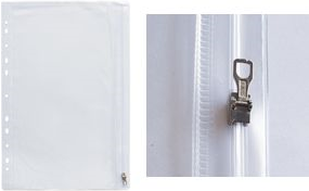 ELBA Rei�verschlusstasche, 305 x 170 mm, PVC, glasklar 0,14 mm, Au�enseite mit Gleitverschluss, zur sicheren - 10 St�ck (100207006) von ELBA