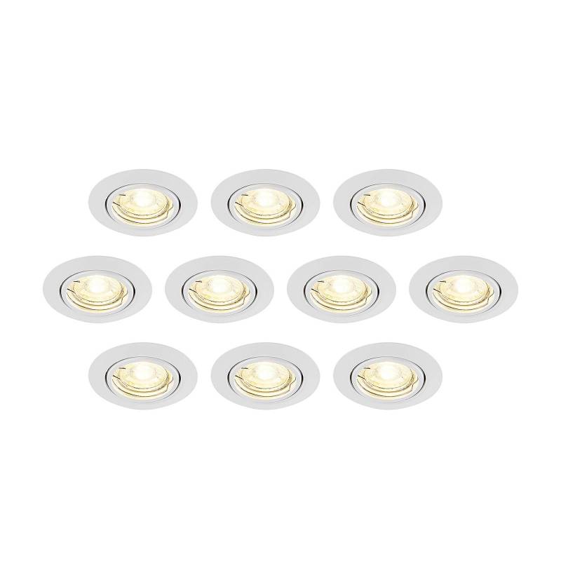 ELC Dakarra Einbaulampe 10er-Set, schwenkbar, weiß von ELC