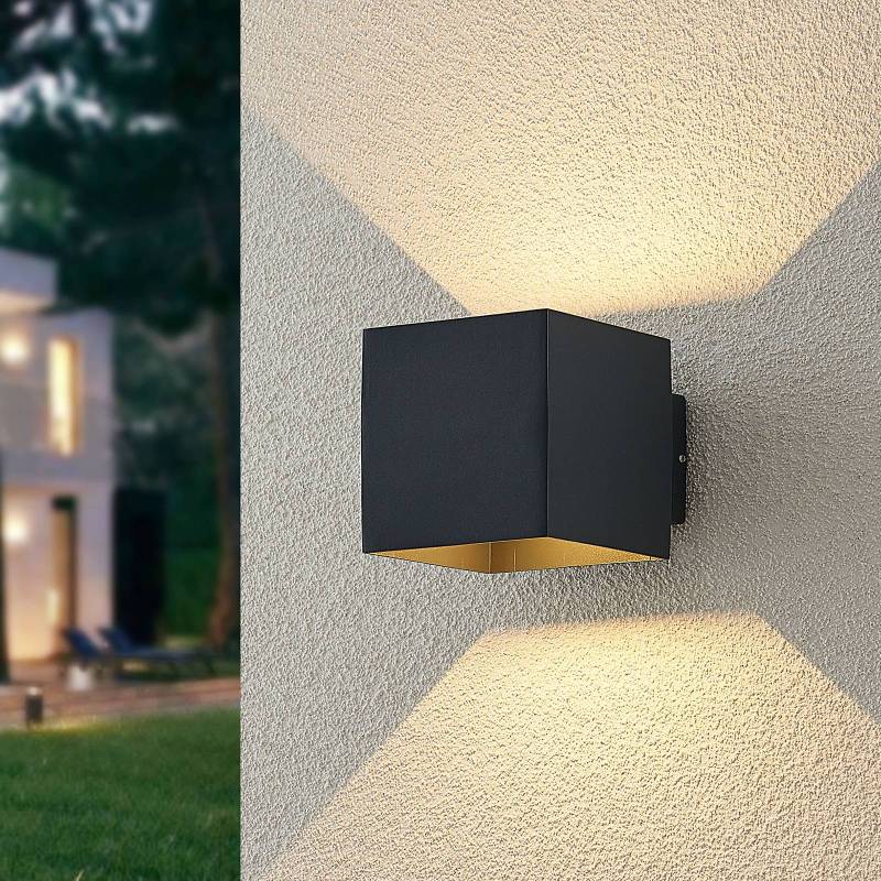 ELC LED-Außenwandleuchte Esani, anthrazit, up/down, IP54 von ELC