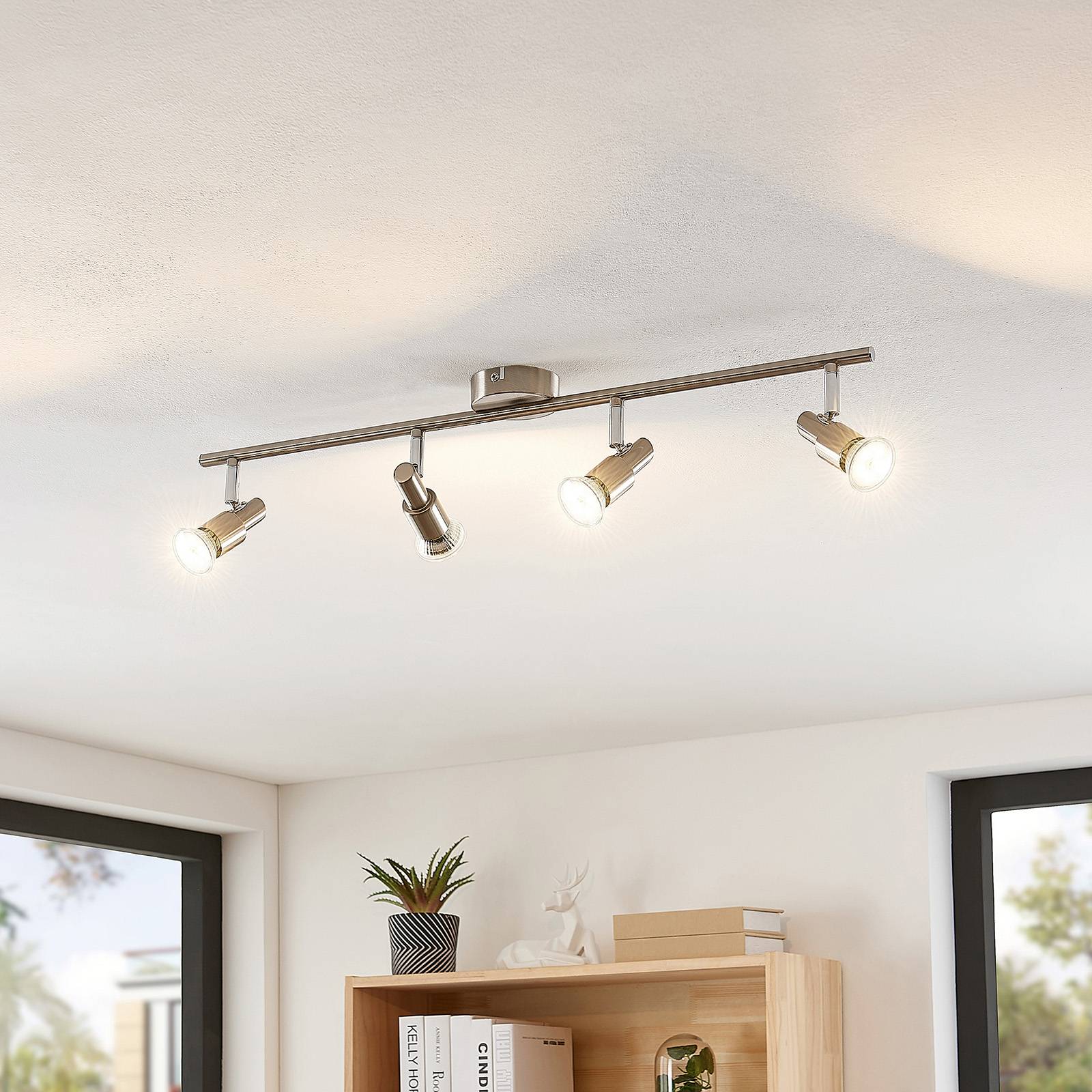 ELC Farida Deckenlampe, nickel, 4-flammig ELC Farida Deckenlampe, nickel, 4-flammig von ELC