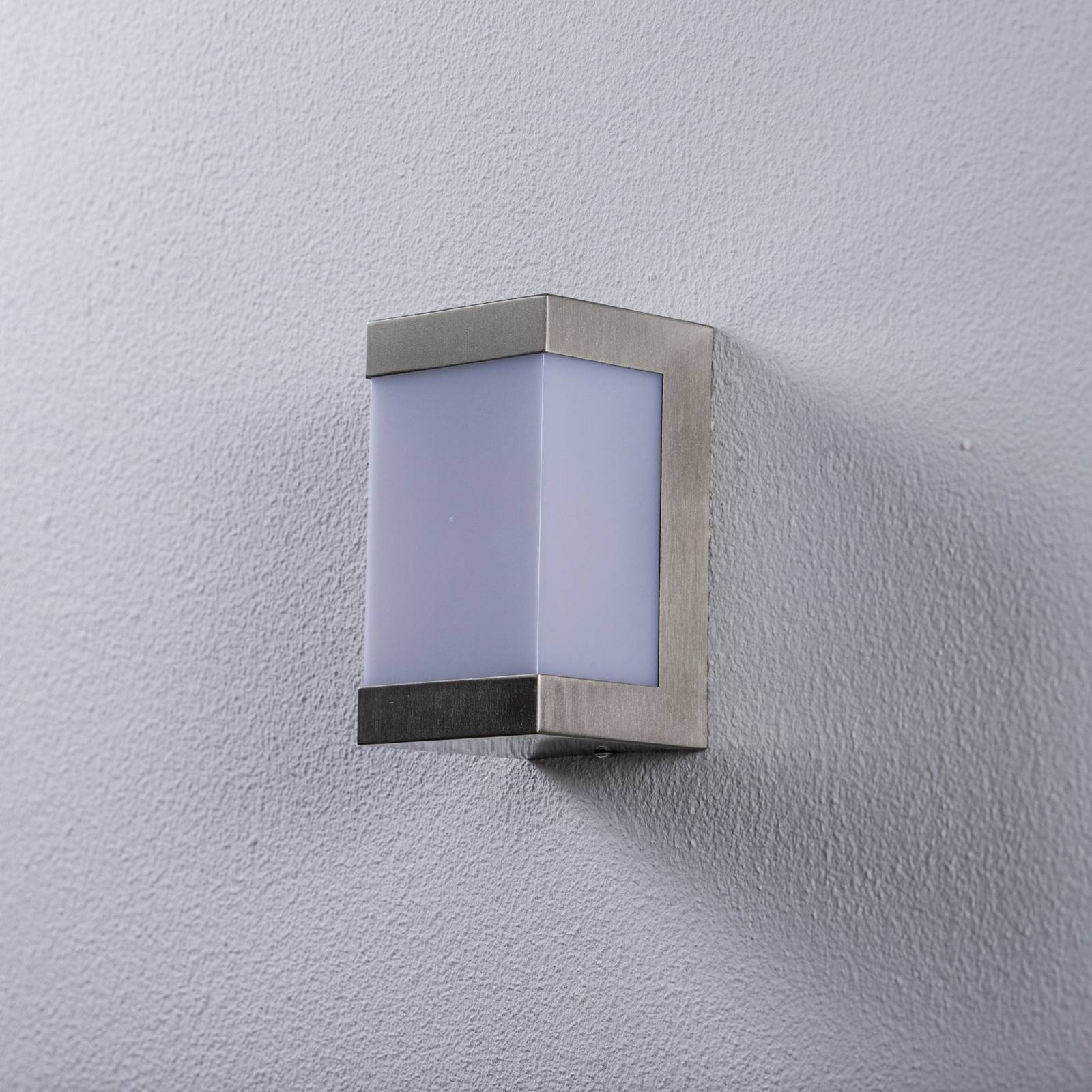 ELC Kerralin LED-Außenwandlampe, Edelstahl, 15 cm von ELC