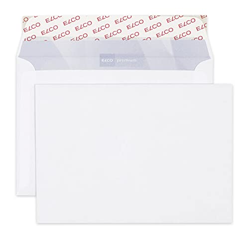 ELCO 30736 Premium Briefumschlag, 100 g, weiß, b6 (176x125mm) für papierformat a6/c6 von ELCO