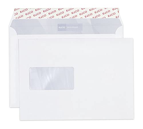 ELCO 32778 Premium Briefumschlag, 80 g, weiß, c5 (229x162mm) für papierformat a5 von ELCO