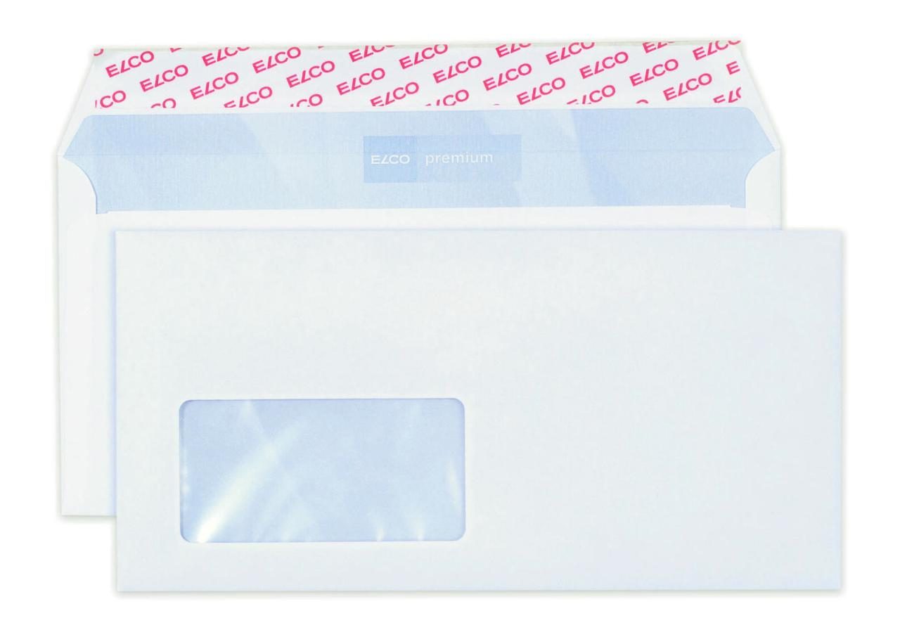 ELCO Briefumschläge DIN lang+ mit Fenster haftklebend von ELCO