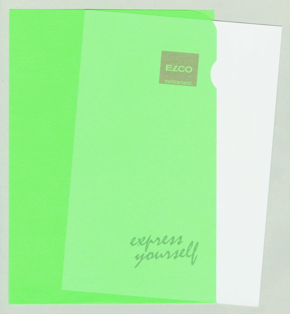 ELCO Sichthüllen DIN A4 grün 80 g/qm von ELCO