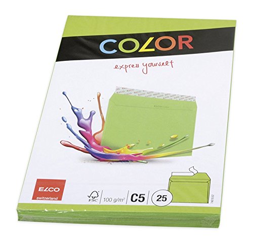 Elco 74618.62 Color Briefumschlag, C5, 100 g, intensivgrün von ELCO