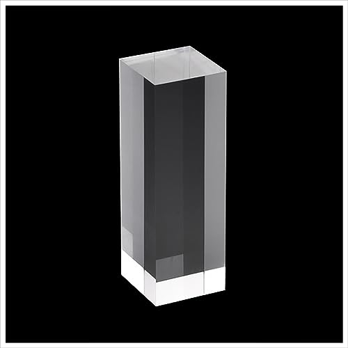 Klarer Acryl-Würfel Display-Block , Acryl-Displayblock, massiver, klarer Würfel, wiederverwendbare Figuren, Sammlerstücke, Displayblöcke for Kosmetikfiguren, Tischparfüm(4*4*15Cm) von ELDFLRURB