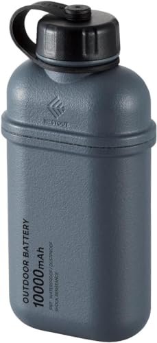 ELECOM NESTOUT Portable Charger, 10000mAh Outdoor Battery Power Bank, 20W USB-C Fast Charging PD, Waterproof IP67, Durable Shockproof, Battery Pack for iPhone Tablet Hiking Travel Camping - Gray von ELECOM