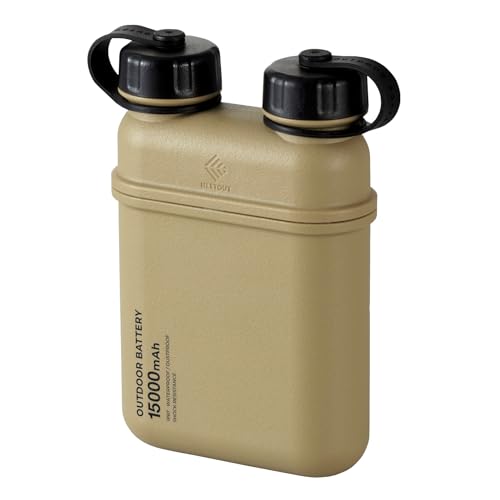 ELECOM NESTOUT Portable Charger, 15000mAh Outdoor Battery Power Bank, 32W USB-C Fast Charging PD, Waterproof IP67, Durable Shockproof, Battery Pack for Smartphone Tablet Hiking Travel Camping - Beige ELECOM NESTOUT Portable Charger, 15000mAh Outdoor Battery Power Bank, 32W USB-C Fast Charging PD, Waterproof IP67, Durable Shockproof, Battery Pack for Smartphone Tablet Hiking Travel Camping - Beige von ELECOM