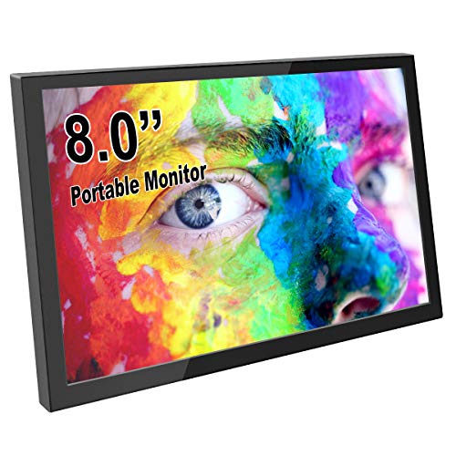 ELECROW Mini Monitor, 8 Zoll IPS Bildschirm for Raspberry Pi Display Externes Screem mit HD-Auflösung 1280 x 800 Portable Monitor für Laptop, PC, Raspberry Pi, Spielekonsole von ELECROW