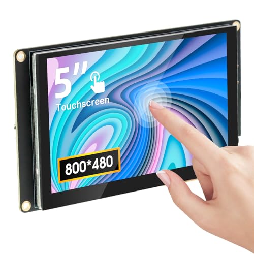 ELECROW Touchscreen Display für Raspberry Pi, 5 Zoll kapazitiver Touchscreen Monitor Kompatibel mit Jetson Nano, Beaglebone von ELECROW