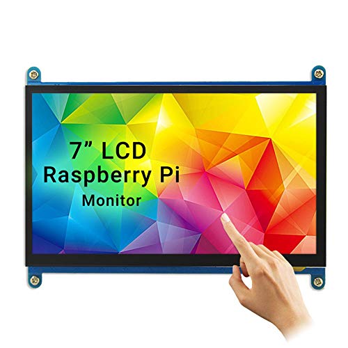 ELECROW Touchscreen Monitor für Raspberry Pi, 7-Zoll Mini Monitor mit 1024x600 Auflösung, Raspberry Pi Display mit Raspberry Pi 4, Raspberry Pi 3, Windows PC, BB Black, Jetson Nano, Banana Pi von ELECROW