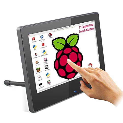 Raspberry Pi Display mit Touch Screen, ELECROW 7-Zoll Touchscreen Monitor 1024×600 IPS Portable Mini Monitor für Raspberry Pi, PC, BB Black, Banana Pi, Jetson Nano von ELECROW